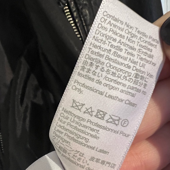 NWOT Madewell Washed Leather Motorcycle Jacket - Picture 14 of 16